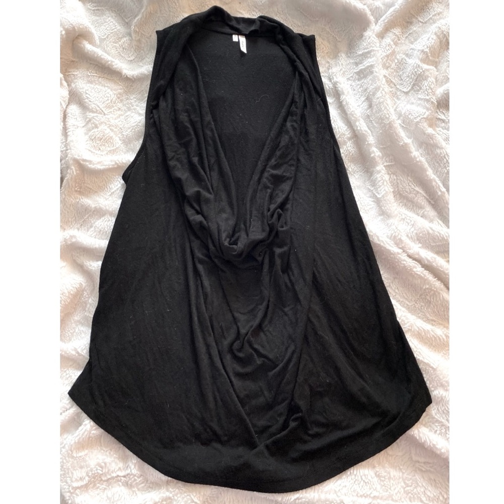 Studio Y Sleeveless Low Cut Cowl-neck Top